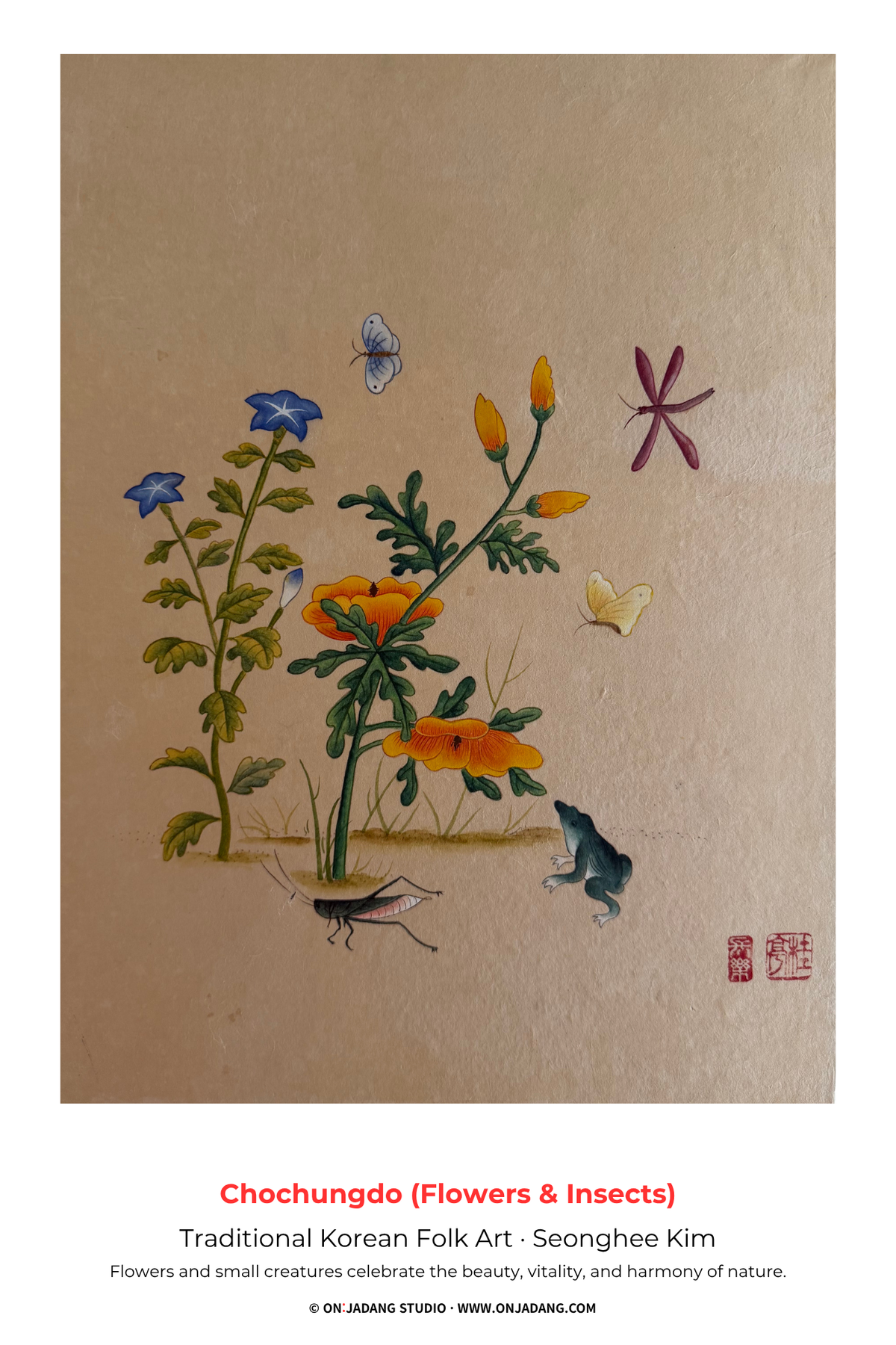 Chochungdo (Flowers & Insects) — Fine Art Print